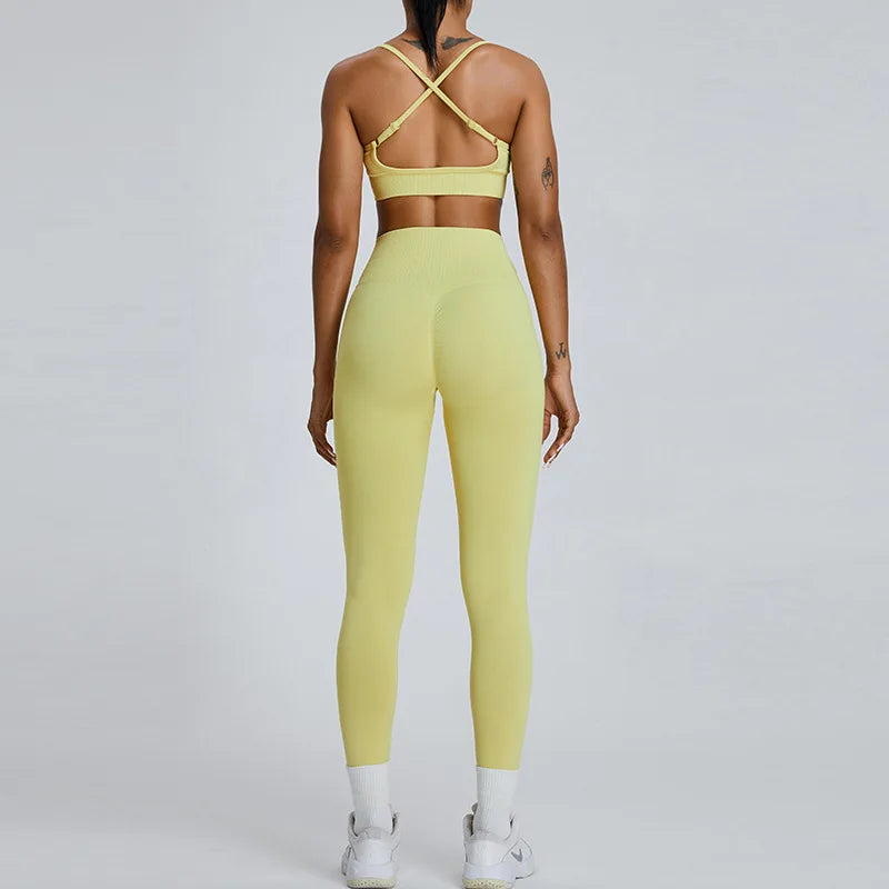 Women Fitness Suit Sports Bra Leggings