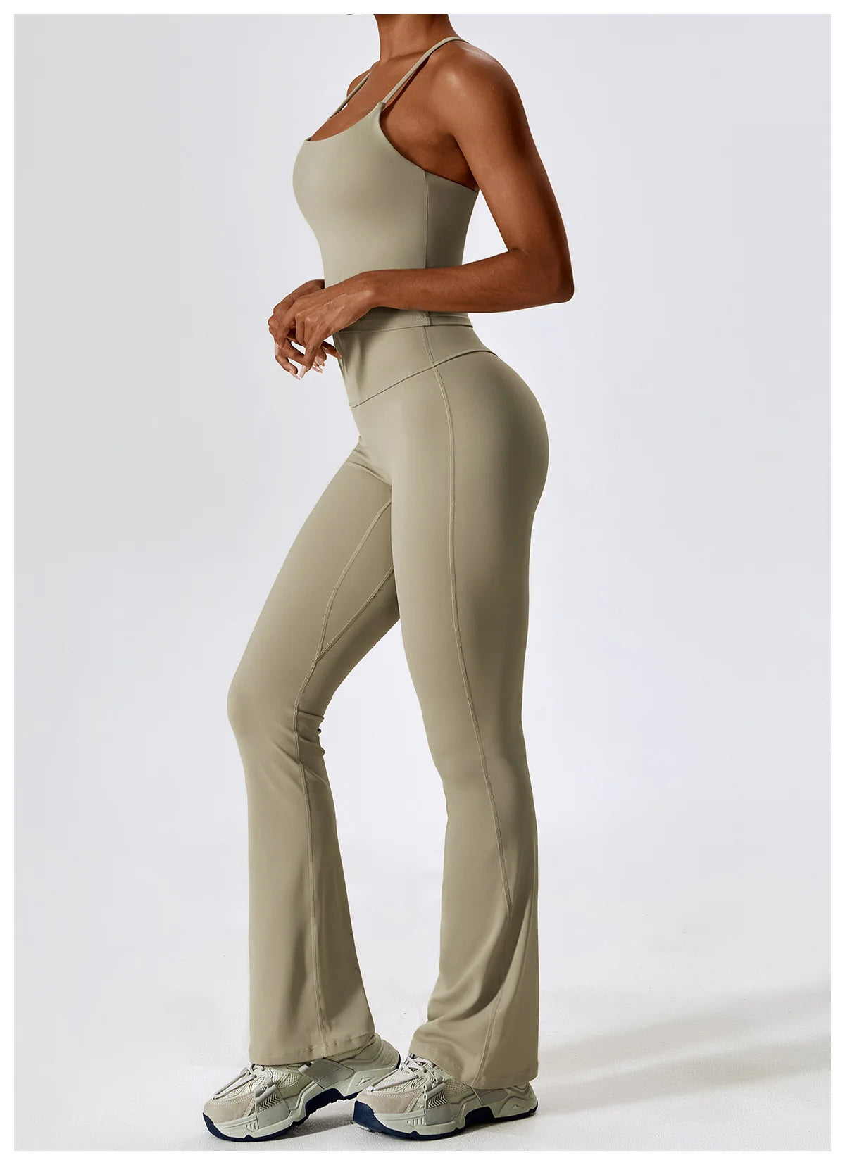 Women Tracksuit Yoga Set Crop Leggings