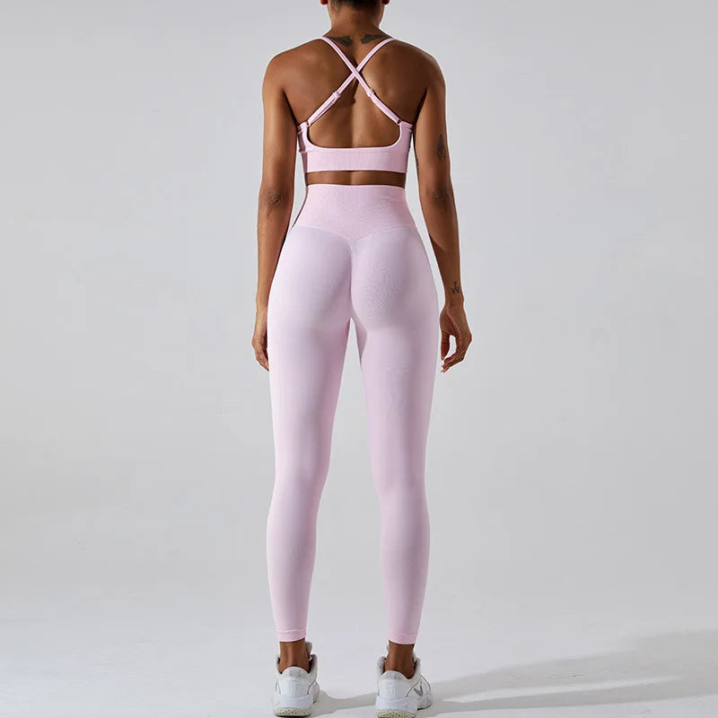 Women Fitness Suit Sports Bra Leggings