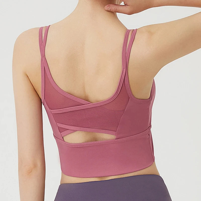 Women Sports Bra Yoga Crop Tank