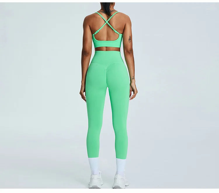 Women Fitness Suit Sports Bra Leggings