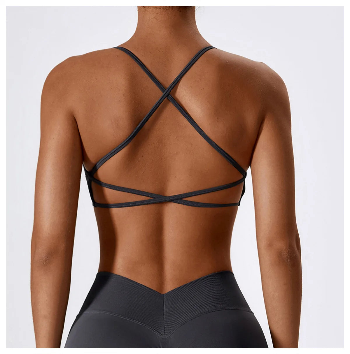 Women Sports Bra Cross Strap
