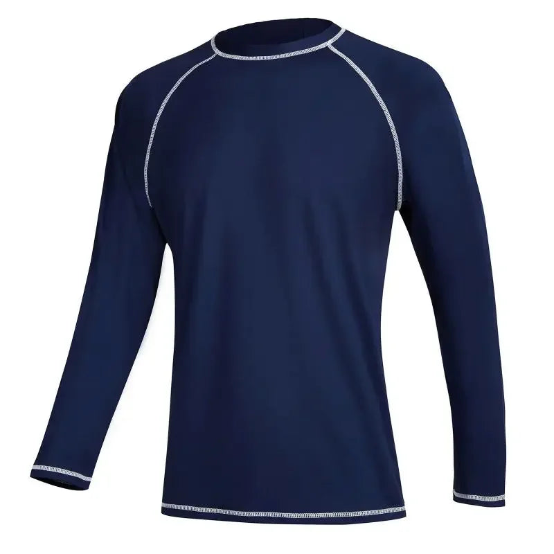 Men Rash Guard Shirt Long Sleeve
