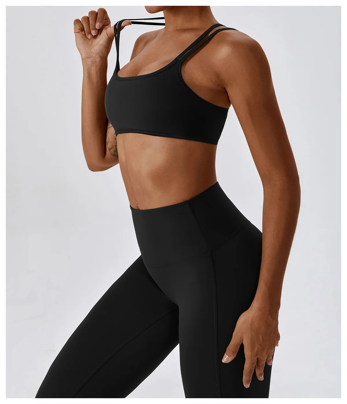 Women Yoga Set Nude Bra Leggings