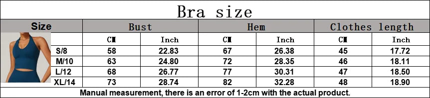 Women Sports Bra Hanging Neck Push Up