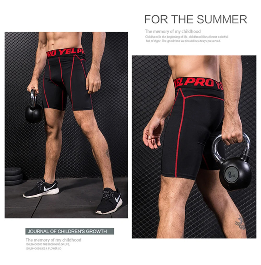 Men Compression Shorts Training Gym