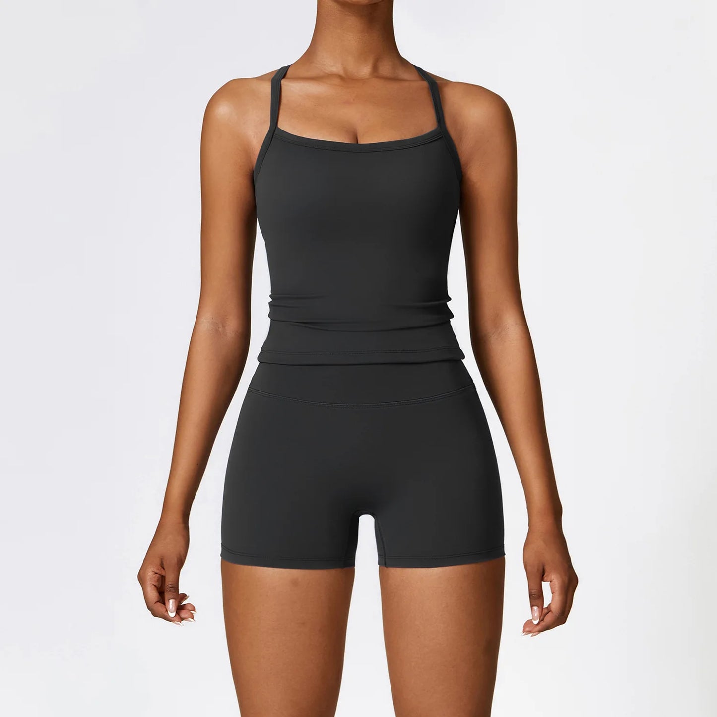 Women Yoga Set Crop Leggings