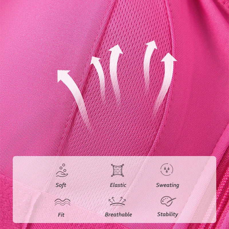 Women Sports Bra Zip Front Strappy