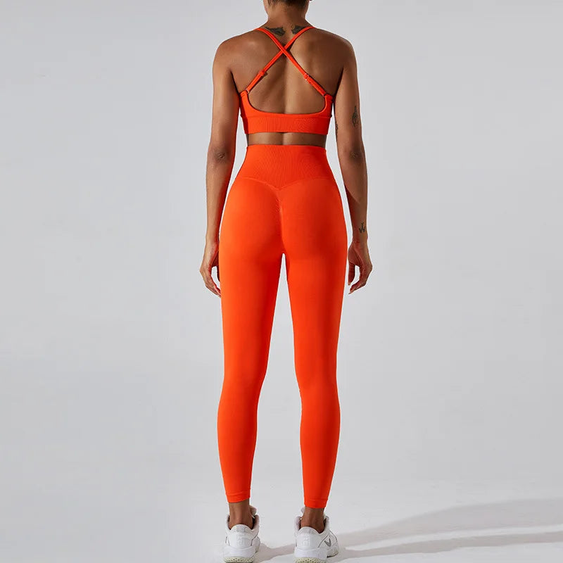 Women Fitness Suit Sports Bra Leggings