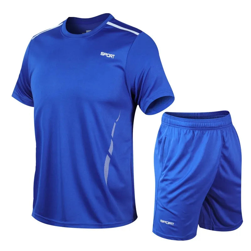 Men Running Set Shirt Shorts