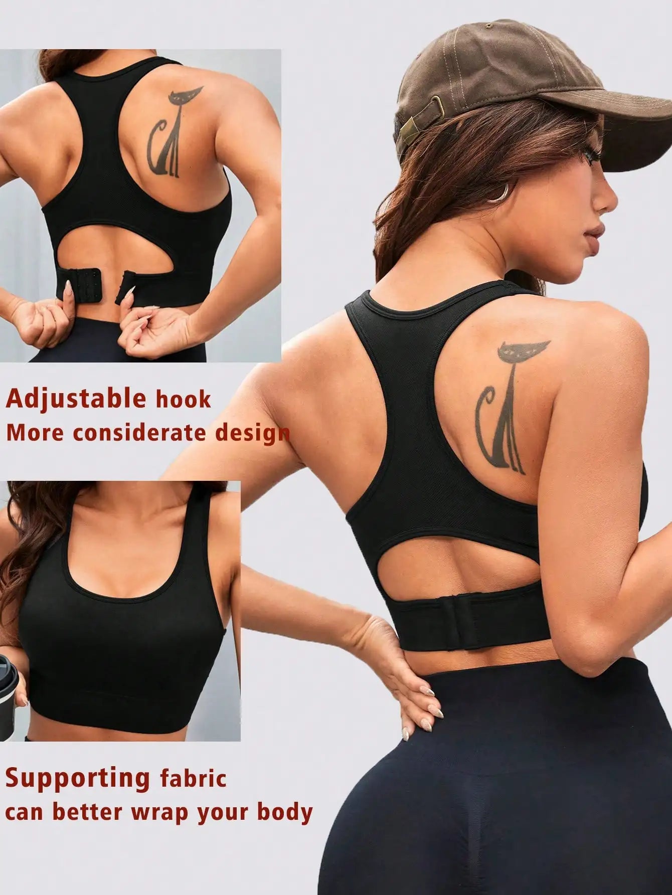 Women Sports Bra Longline Crop