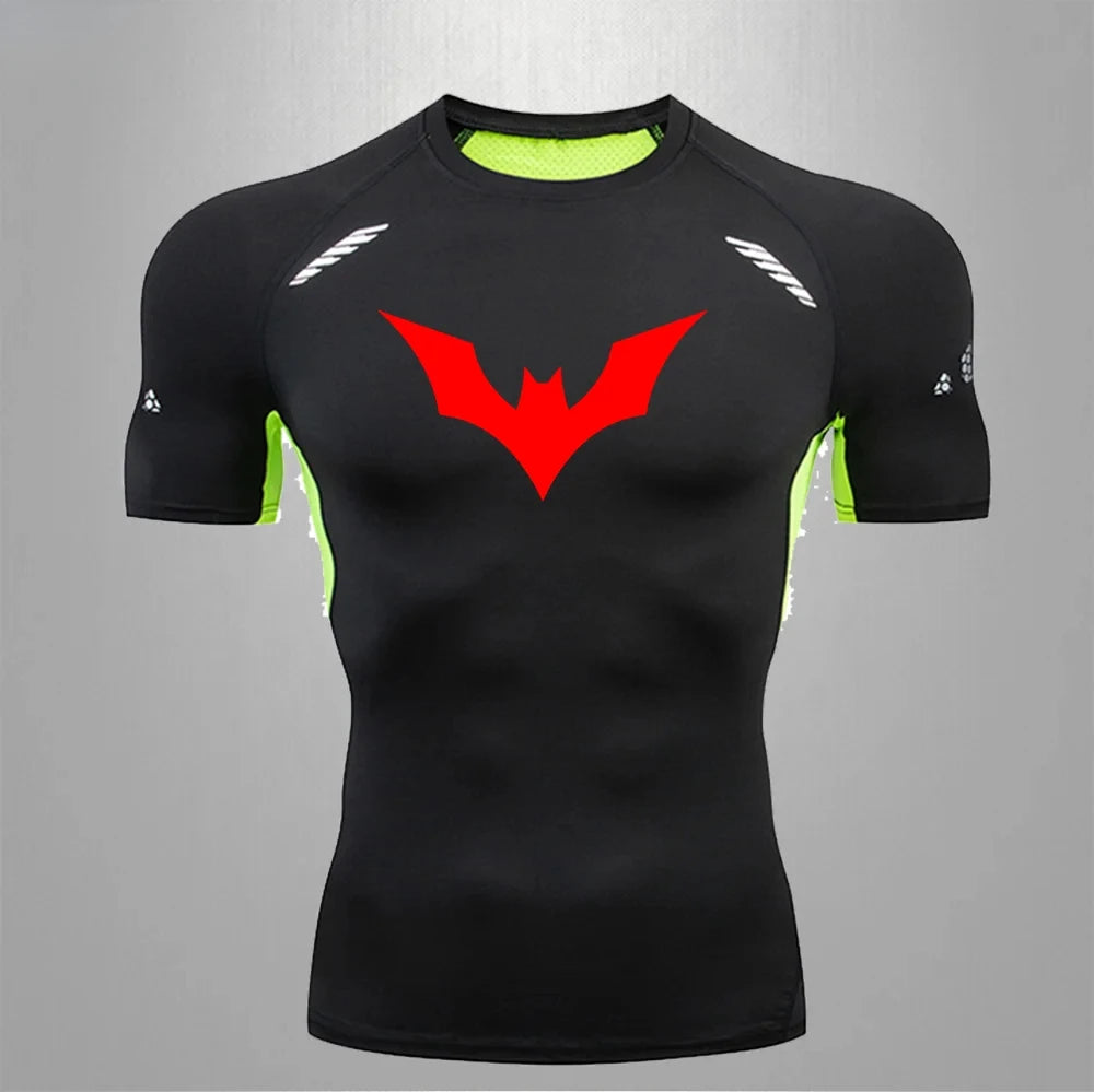 Men Compression T Shirt Short Sleeve