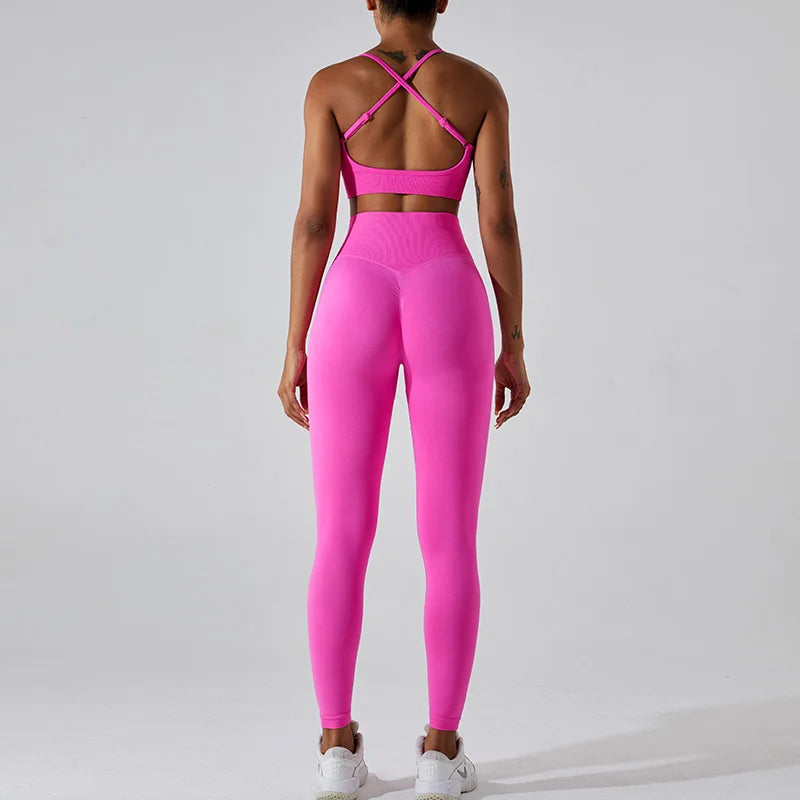 Women Fitness Suit Sports Bra Leggings