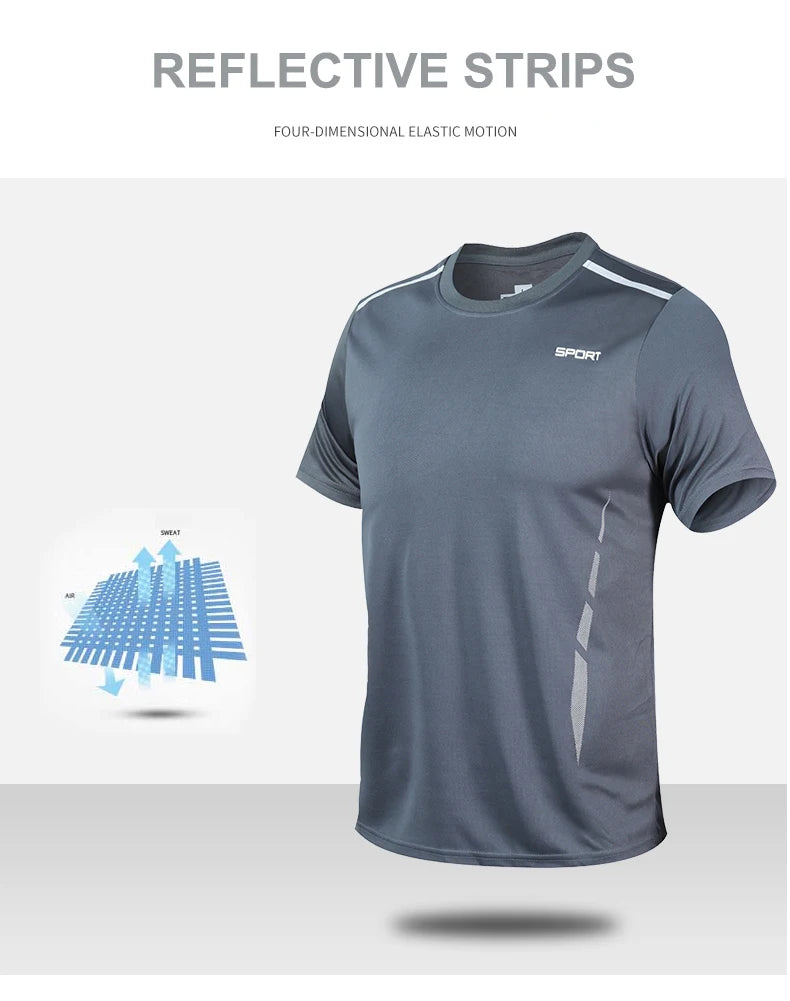 Men Running Set Shirt Shorts