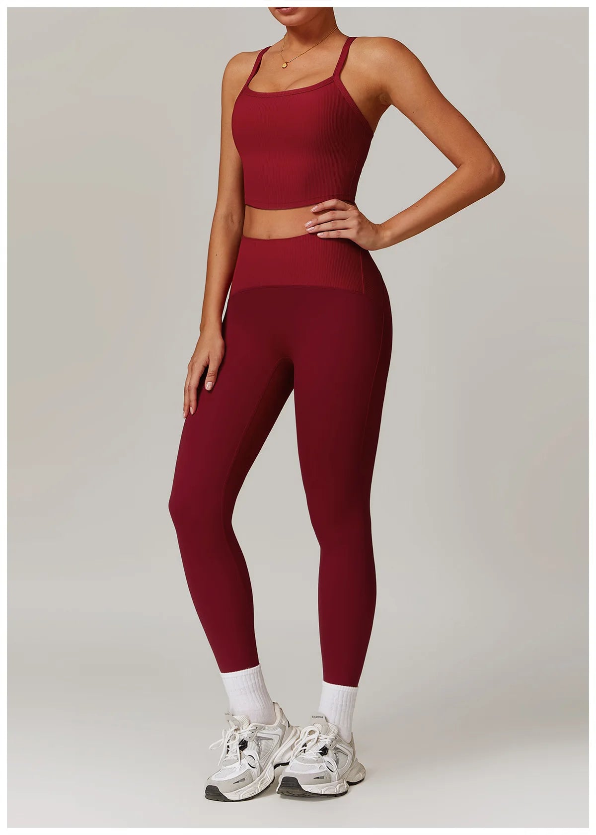 Women Yoga Set Jacket Bra Leggings