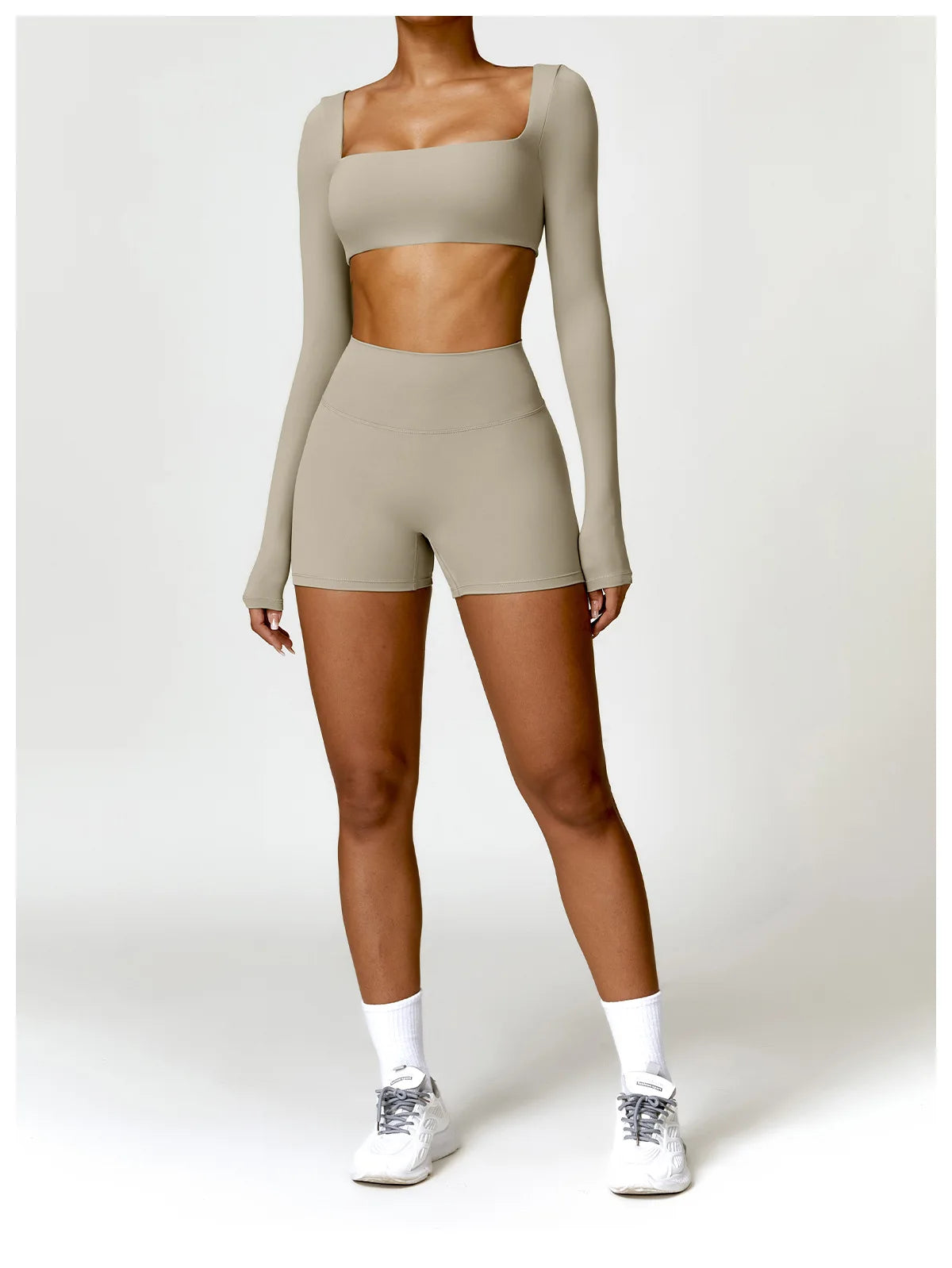 Women Yoga Tracksuit Set Long Sleeve
