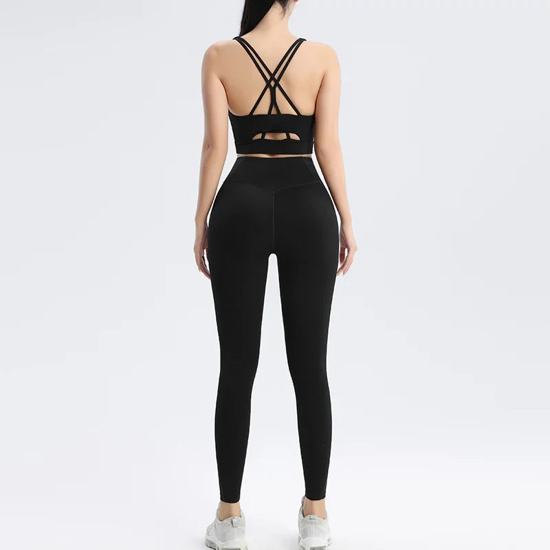 Women Yoga Set Bra Pants