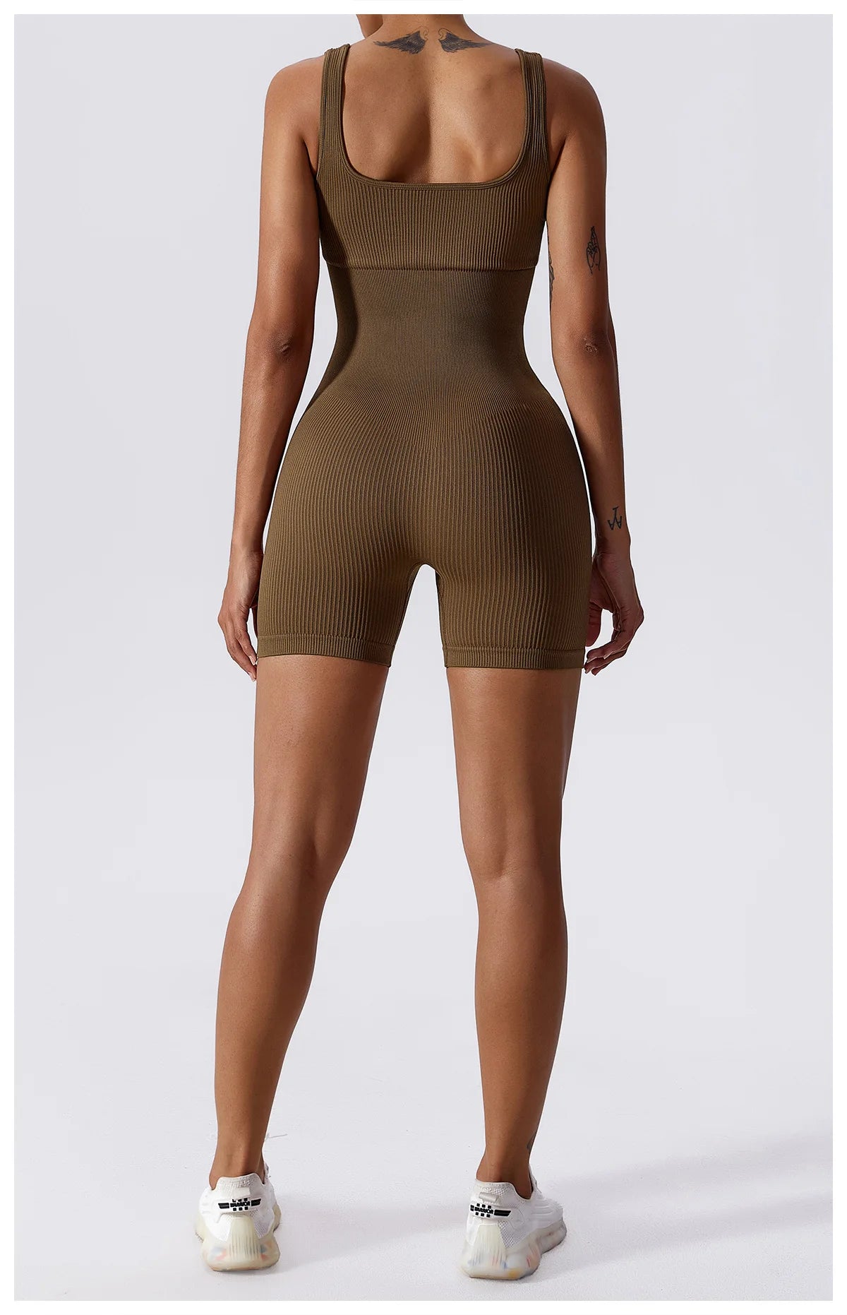 Women Jumpsuit Ribbed Yoga Tracksuit