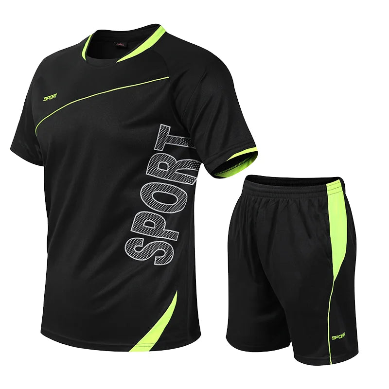 Men Tracksuit Two Piece Set