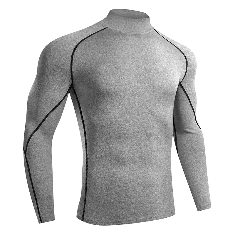 Men Running Compression Shirt Long Sleeve