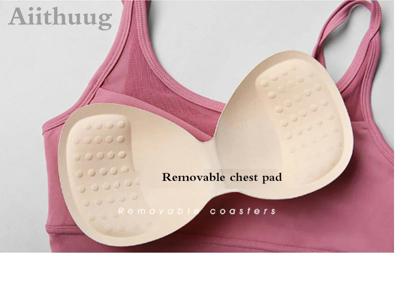Women Sports Bra Longline Padded