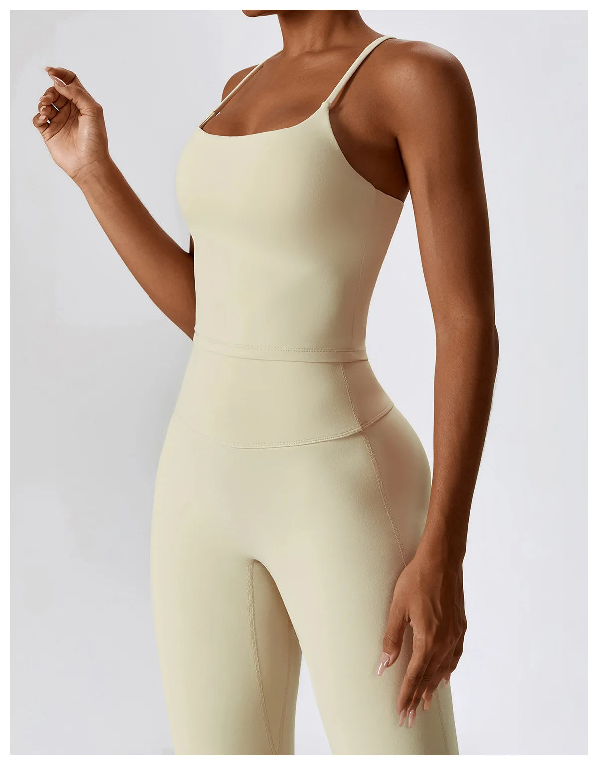 Women Tracksuit Yoga Set Crop Leggings