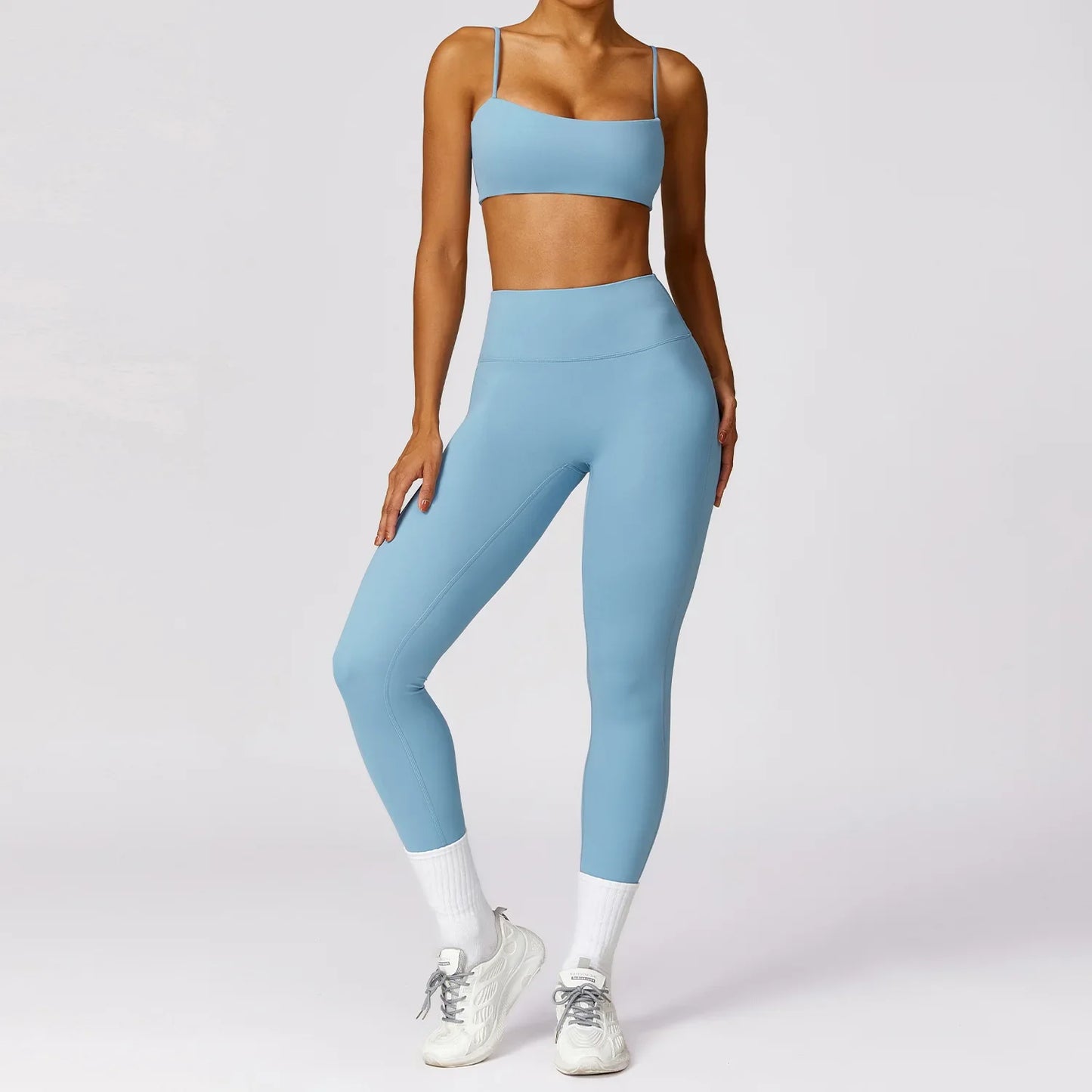 Women Yoga Set Beauty Back Bra Leggings