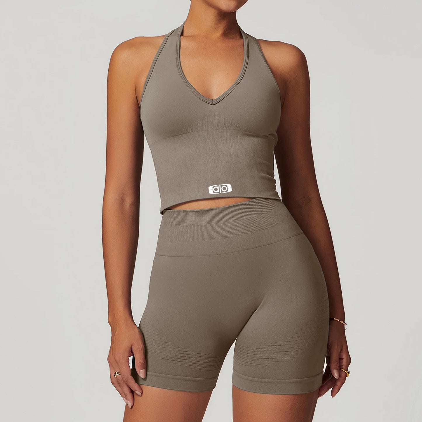 Women Yoga Set Seamless Backless