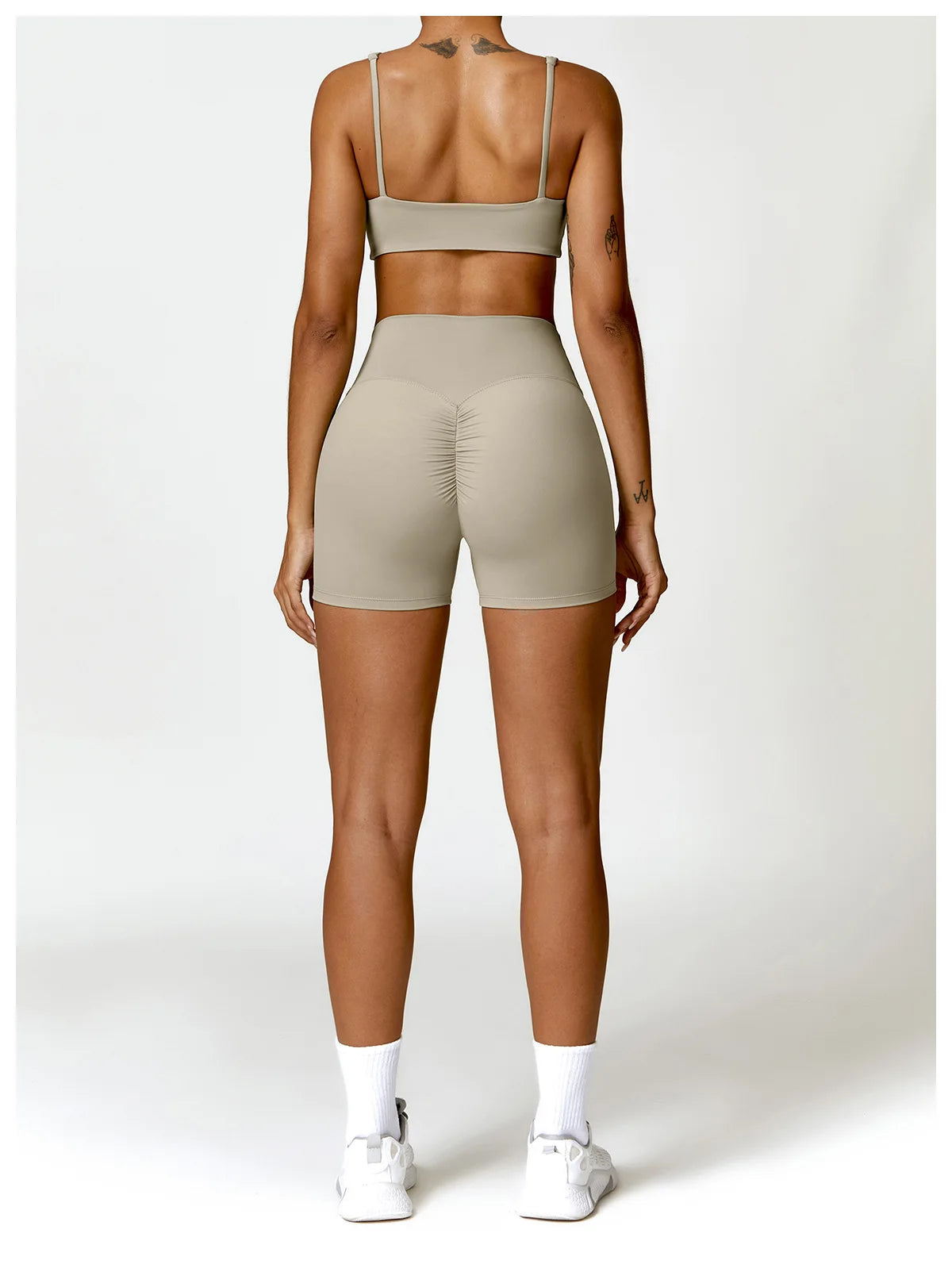 Women Yoga Set Long Sleeve Bra Leggings