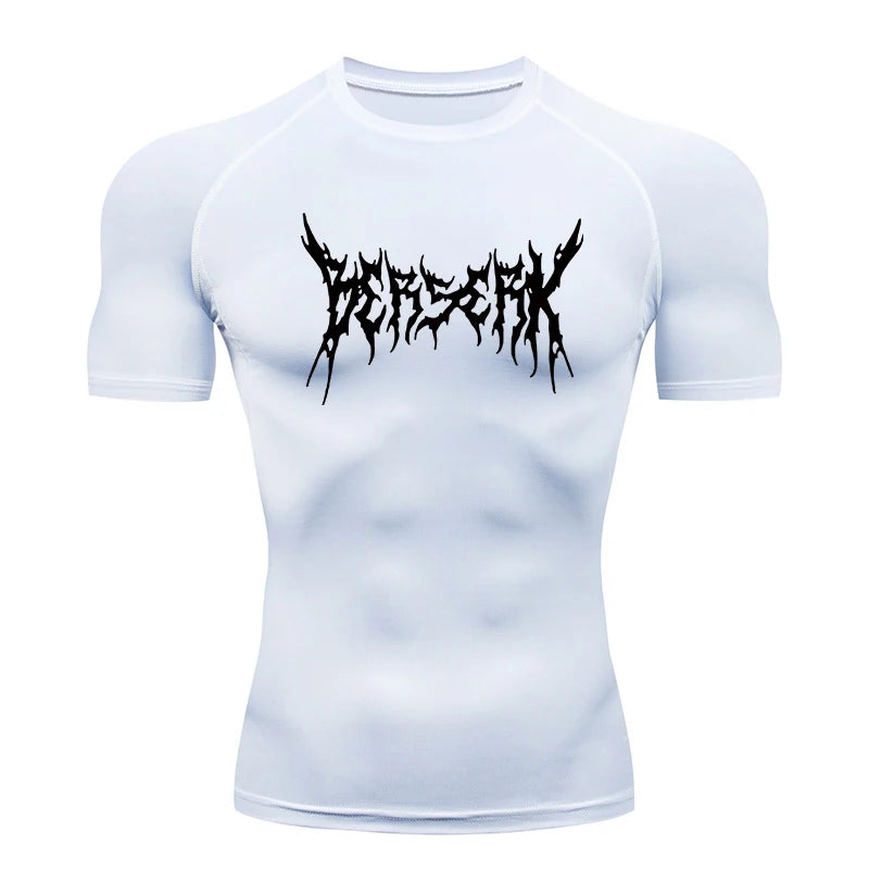 Men Rash Guard Shirt Compression