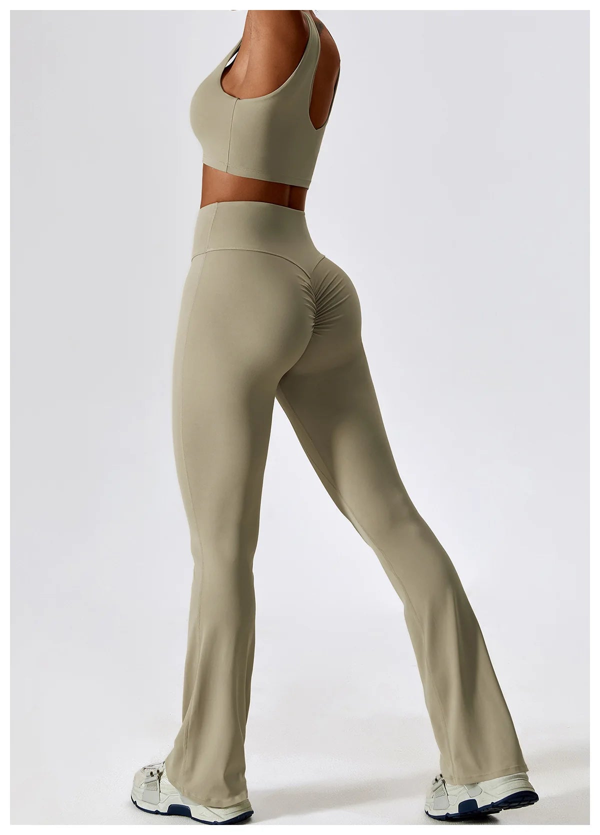 Women Tracksuit Yoga Set Crop Leggings