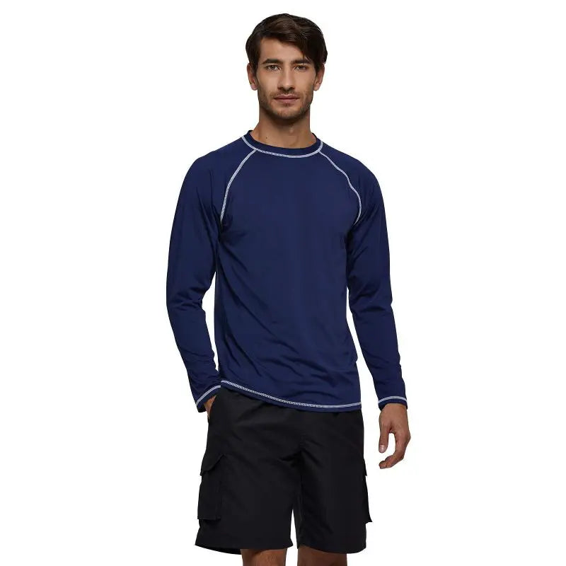 Men Rash Guard Shirt Long Sleeve