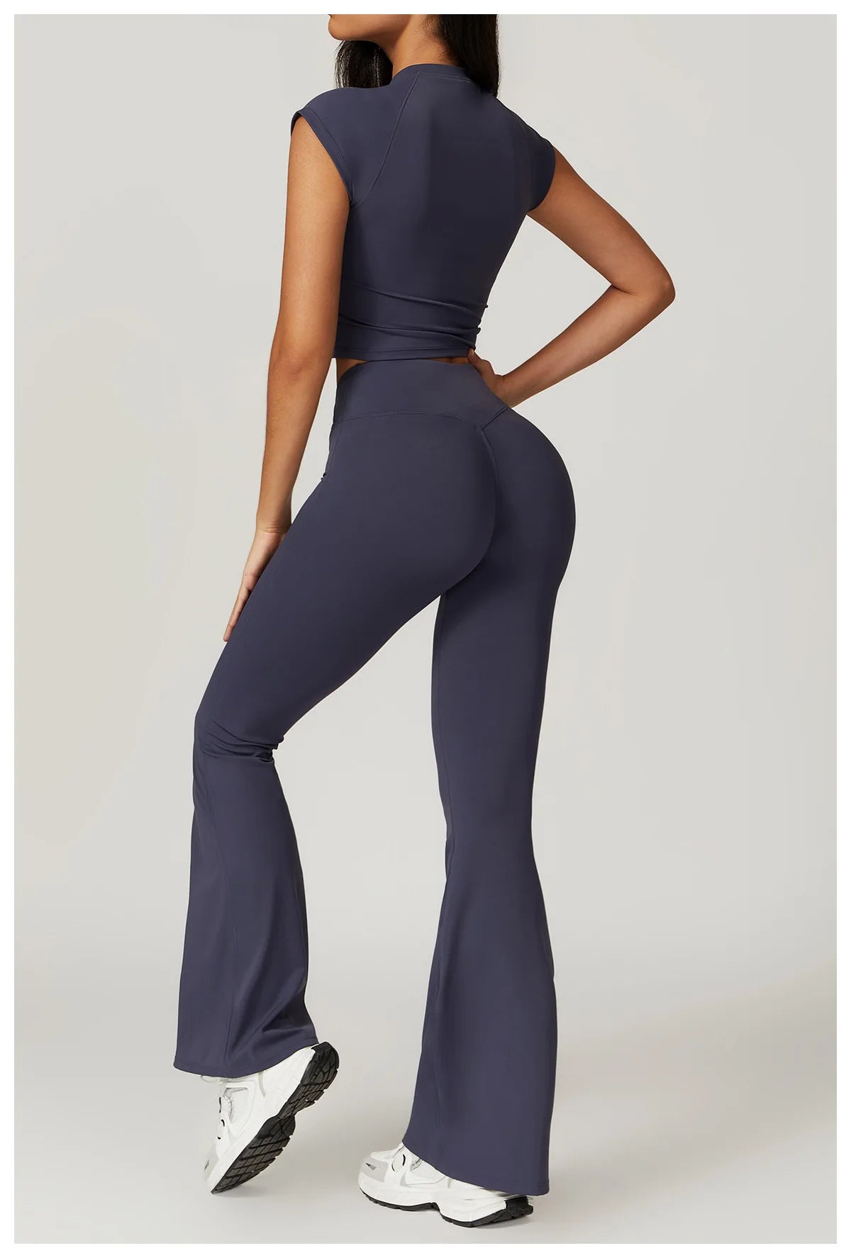 Women Yoga Set Crop Top Leggings