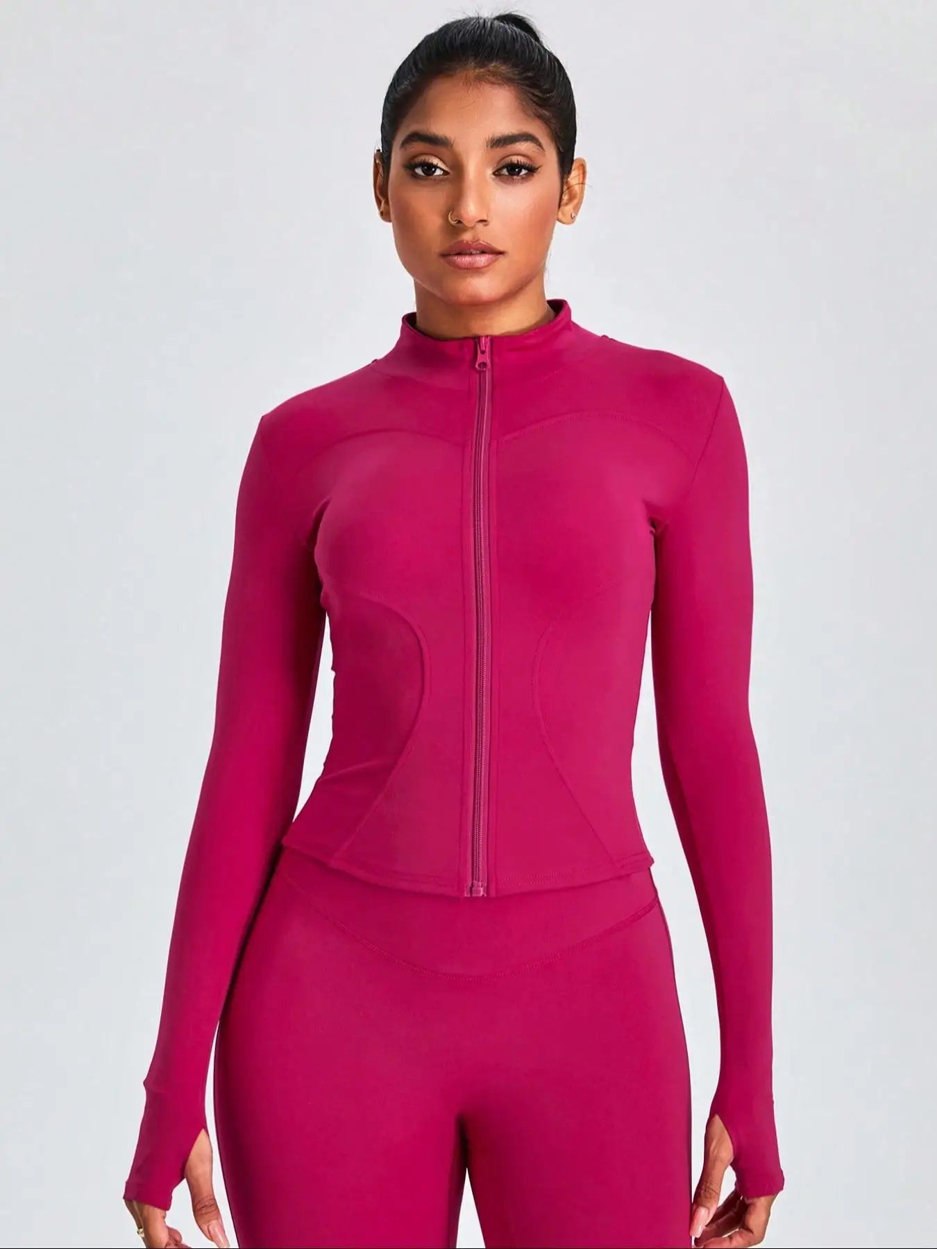Women Tracksuit Zip Jacket Leggings Set