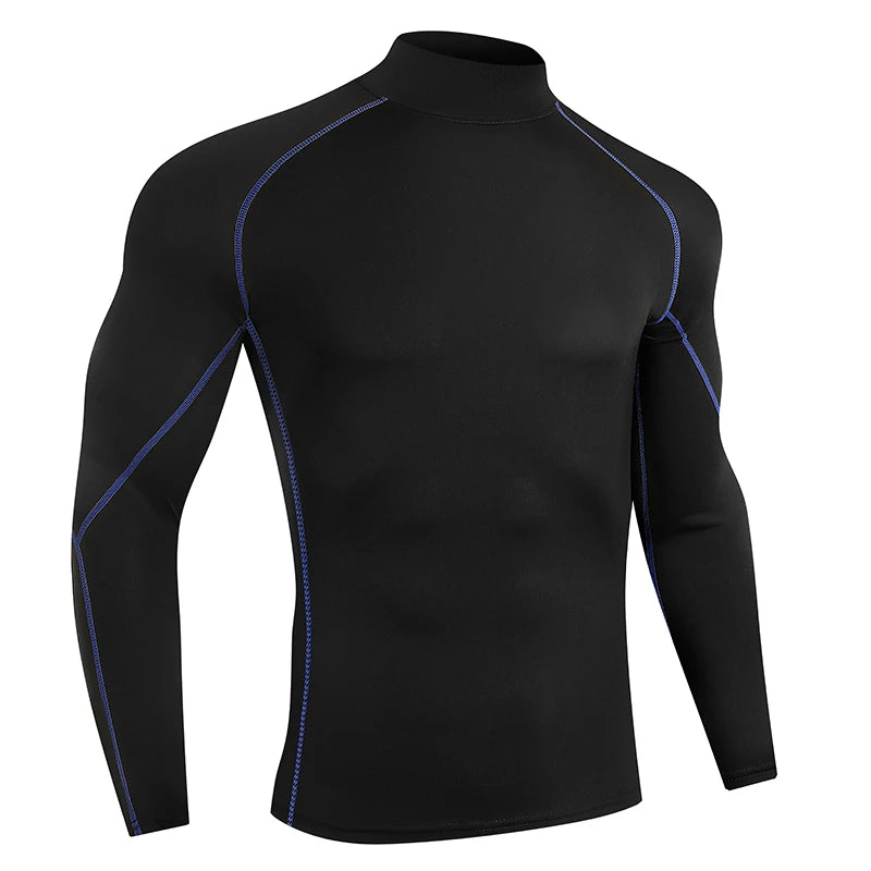 Men Running Compression Shirt Long Sleeve