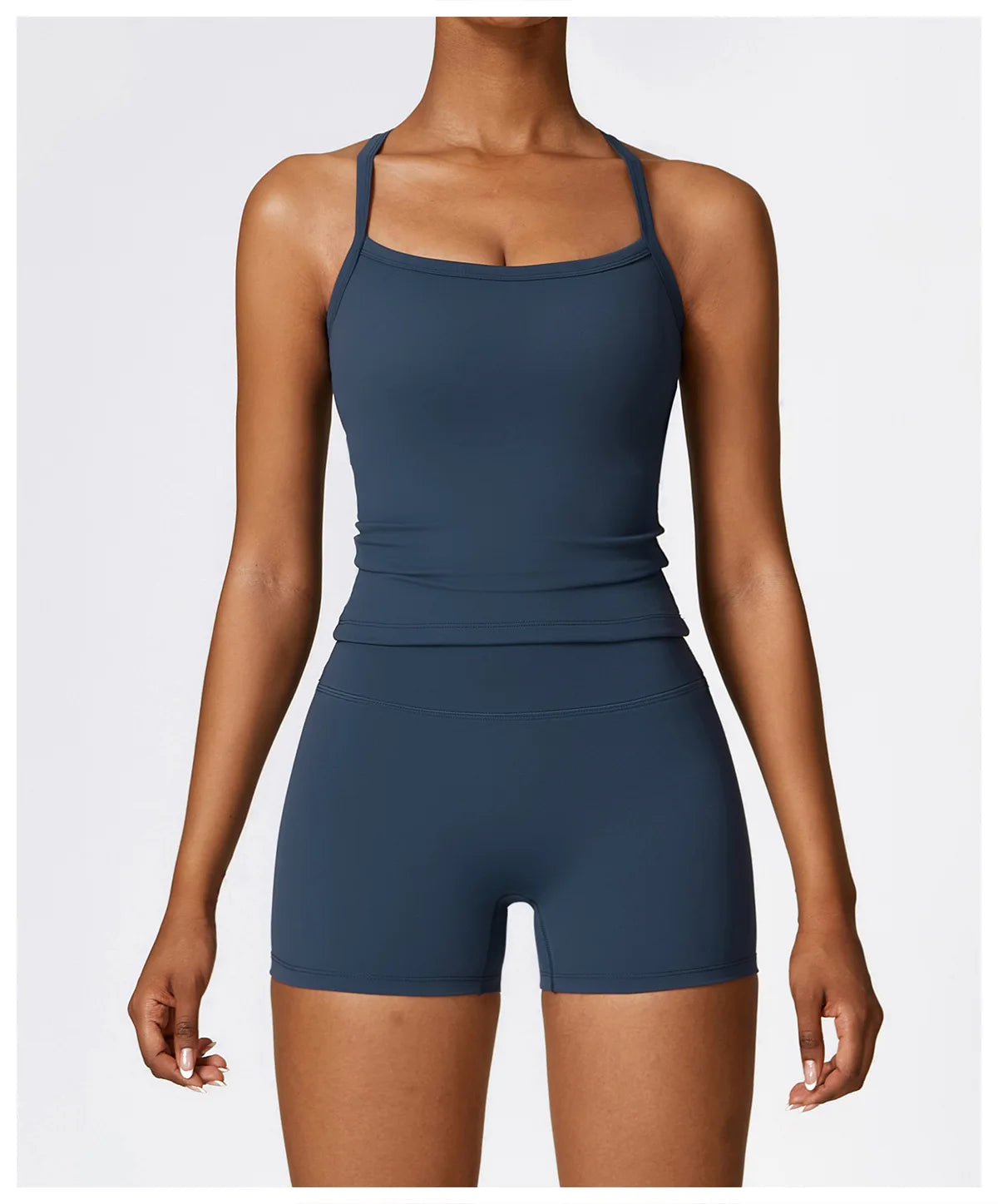 Women Yoga Set Crop Leggings