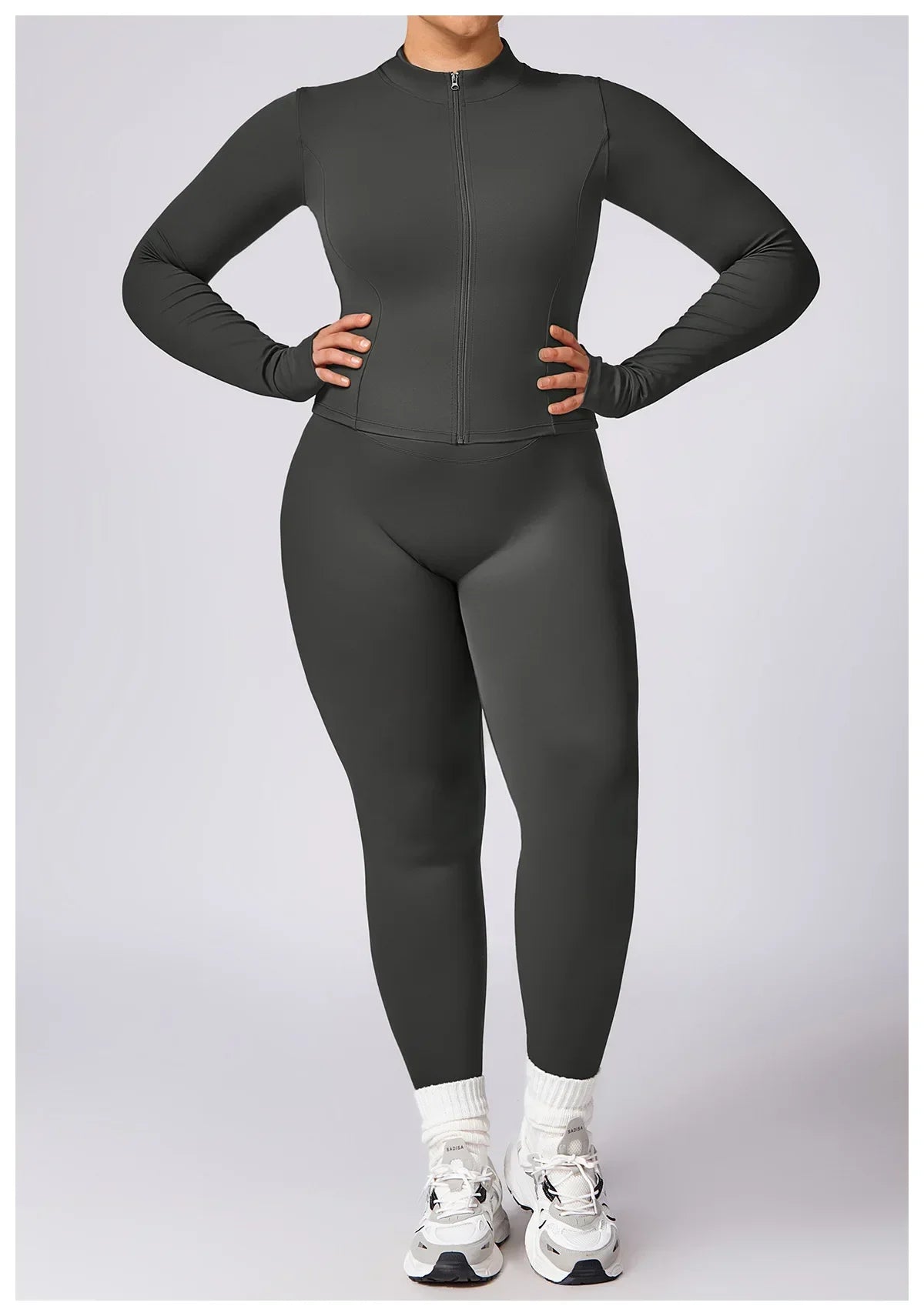 Women Yoga Set Plus Size Two Piece