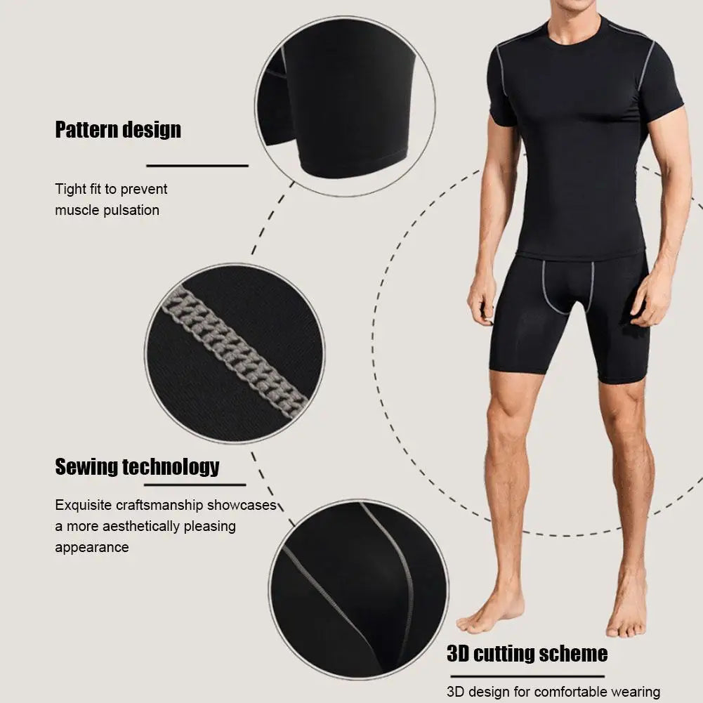 Men Compression Shorts Gym Training
