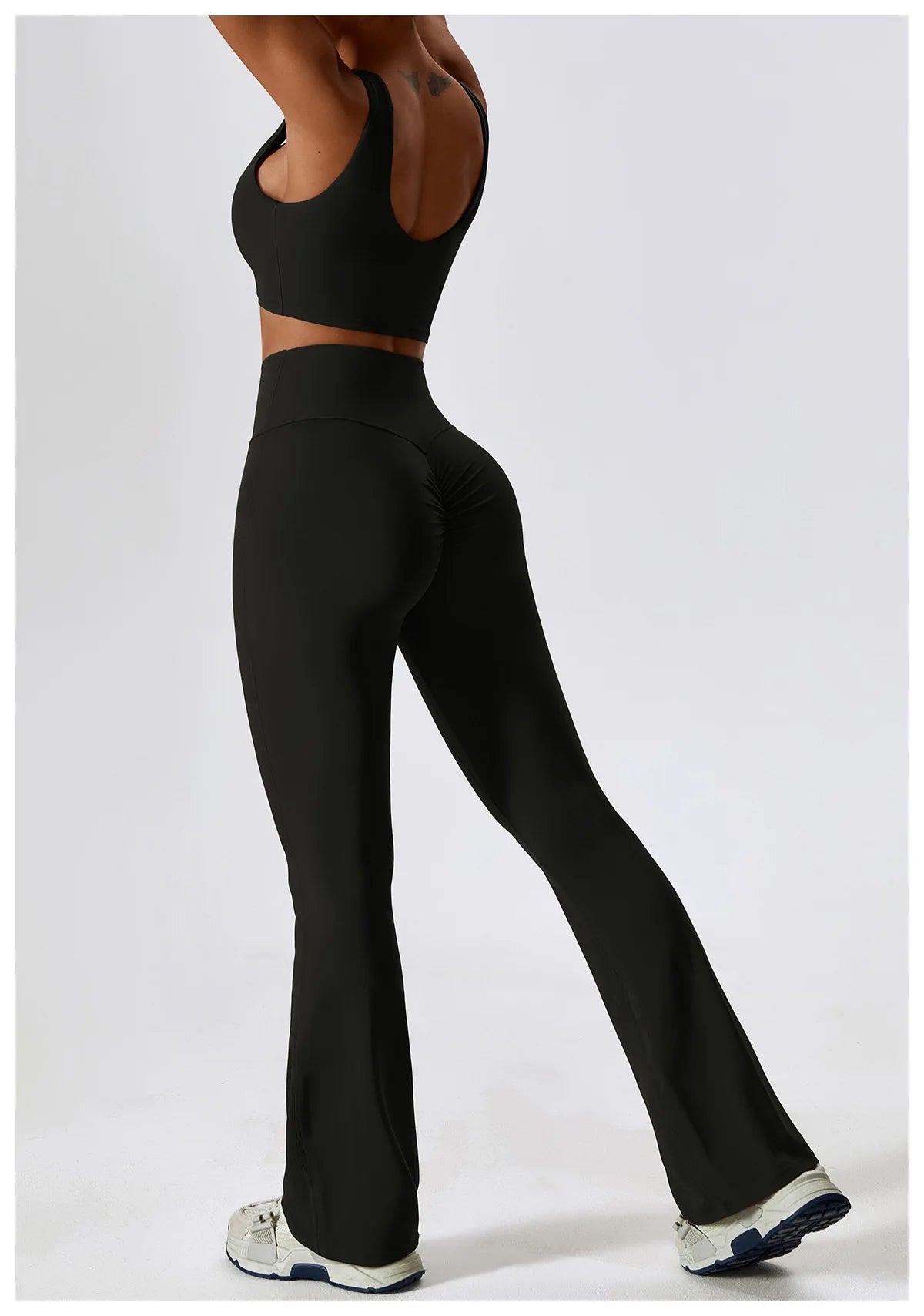 Women Tracksuit Yoga Set Crop Leggings