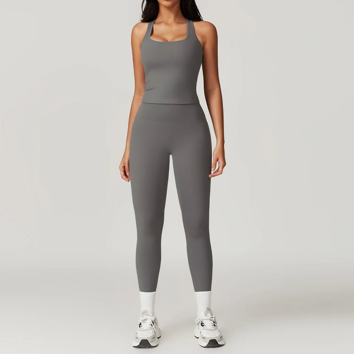 Women Yoga Set Leggings Skirt