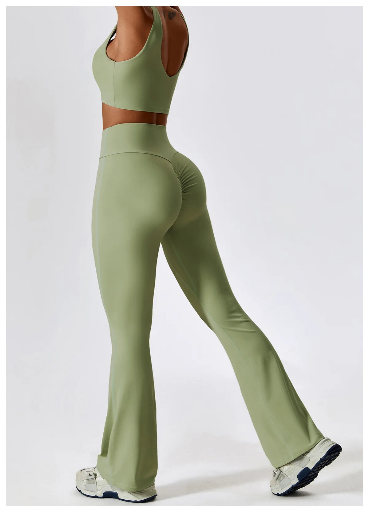 Women Tracksuit Yoga Set Crop Leggings