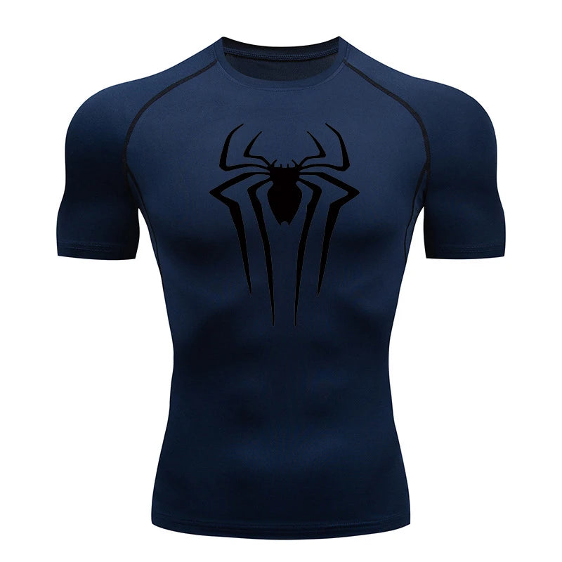 Men Rash Guard Shirt Short Sleeve