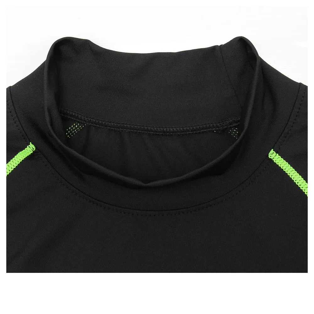 Men Swimming Tights Rash Guard Set