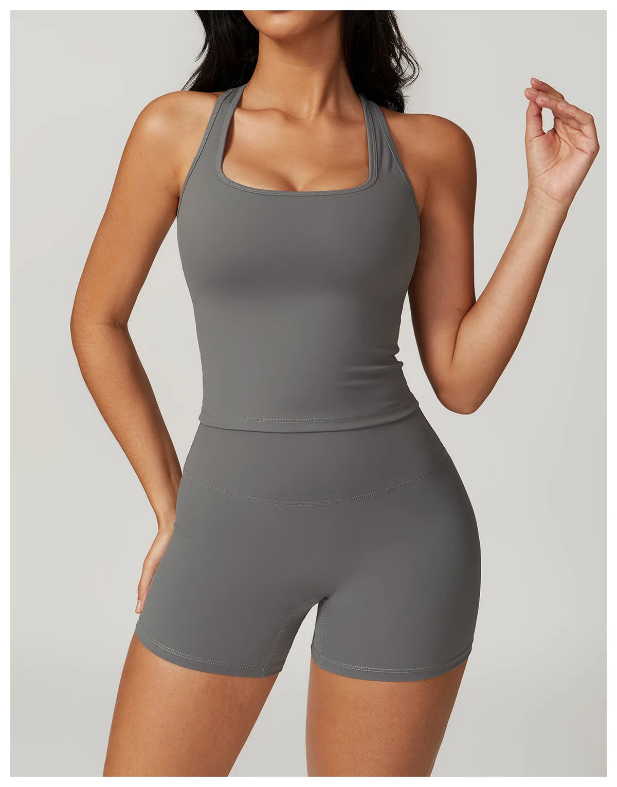 Women Yoga Set Leggings Skirt