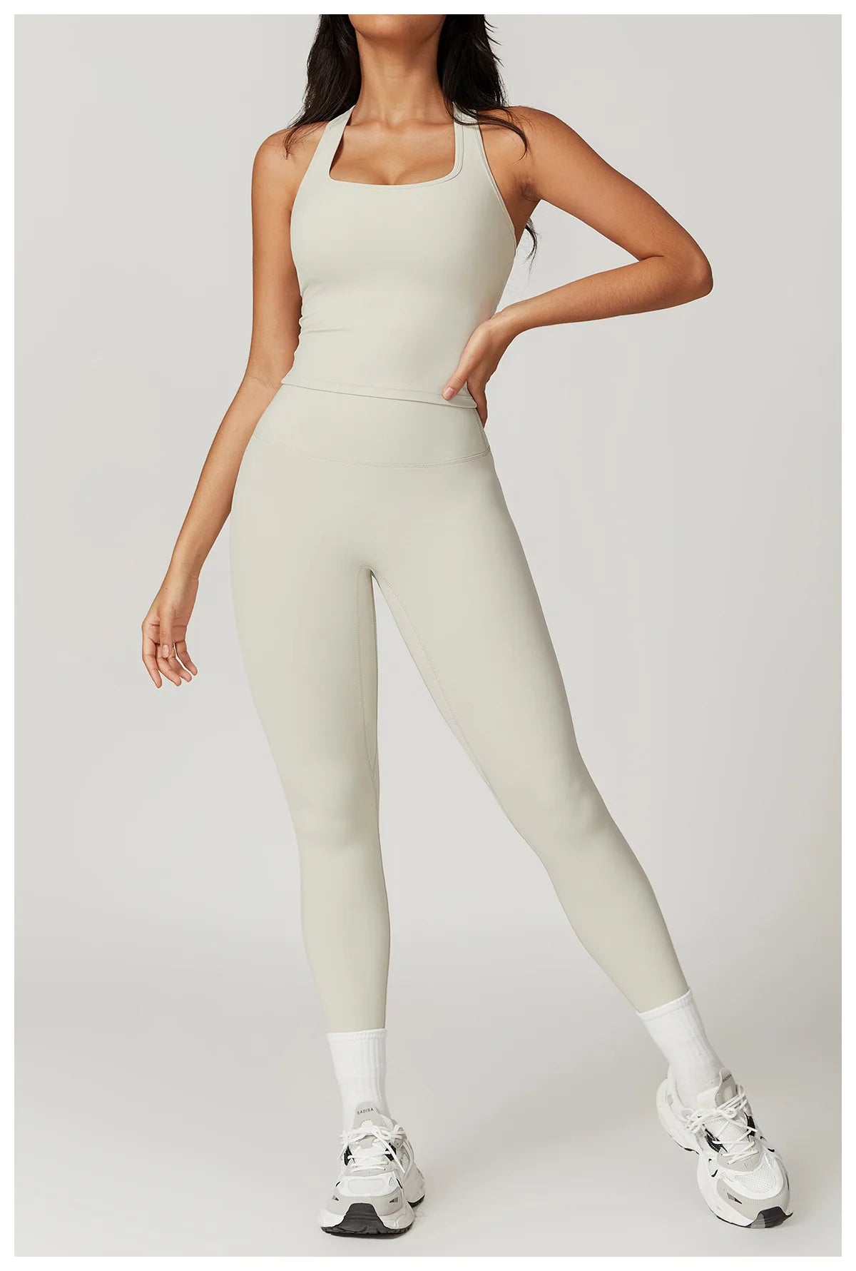 Women Yoga Set Leggings Skirt