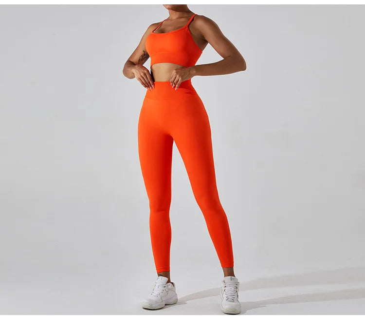 Women Fitness Suit Sports Bra Leggings