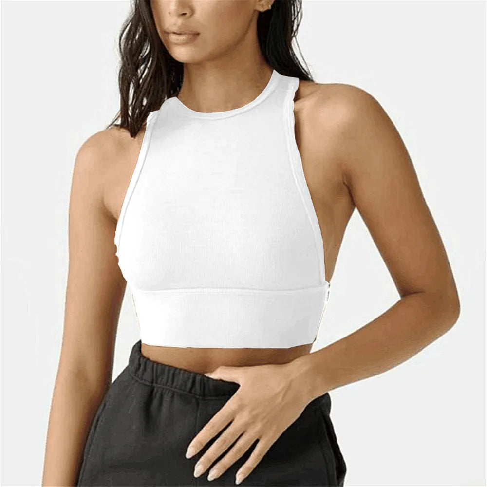 Women Sports Bra Strap Nylon Vest