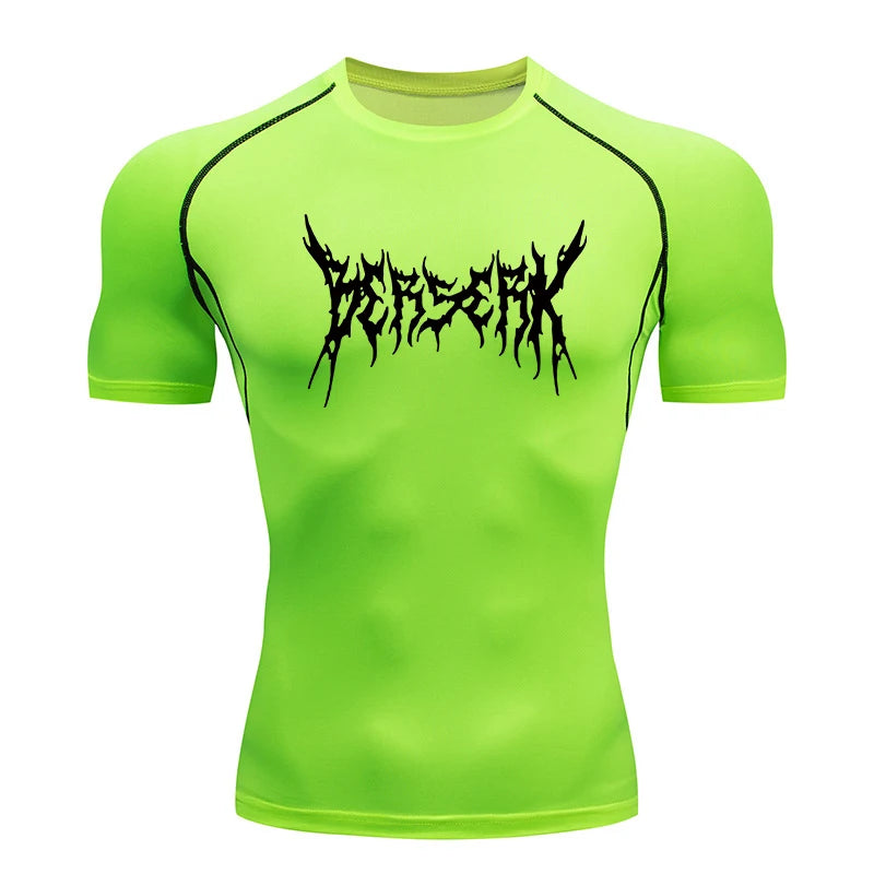Men Rash Guard Shirt Compression