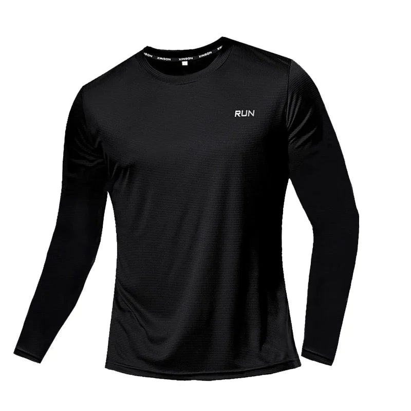 Men Summer Ice Silk Shirt Long Sleeve