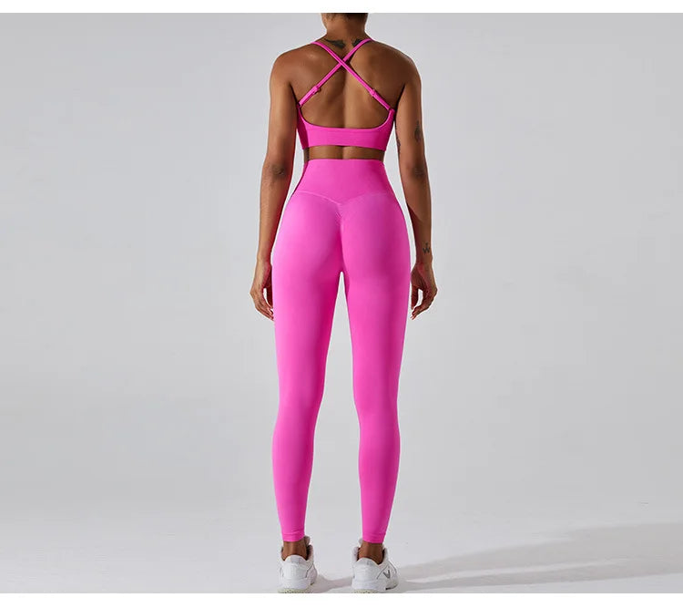 Women Fitness Suit Sports Bra Leggings
